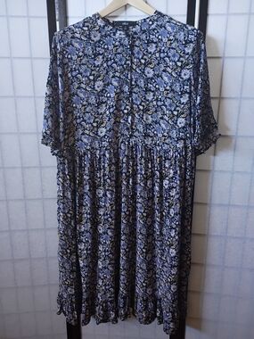 ellos Lavender Floral Midi Dress
